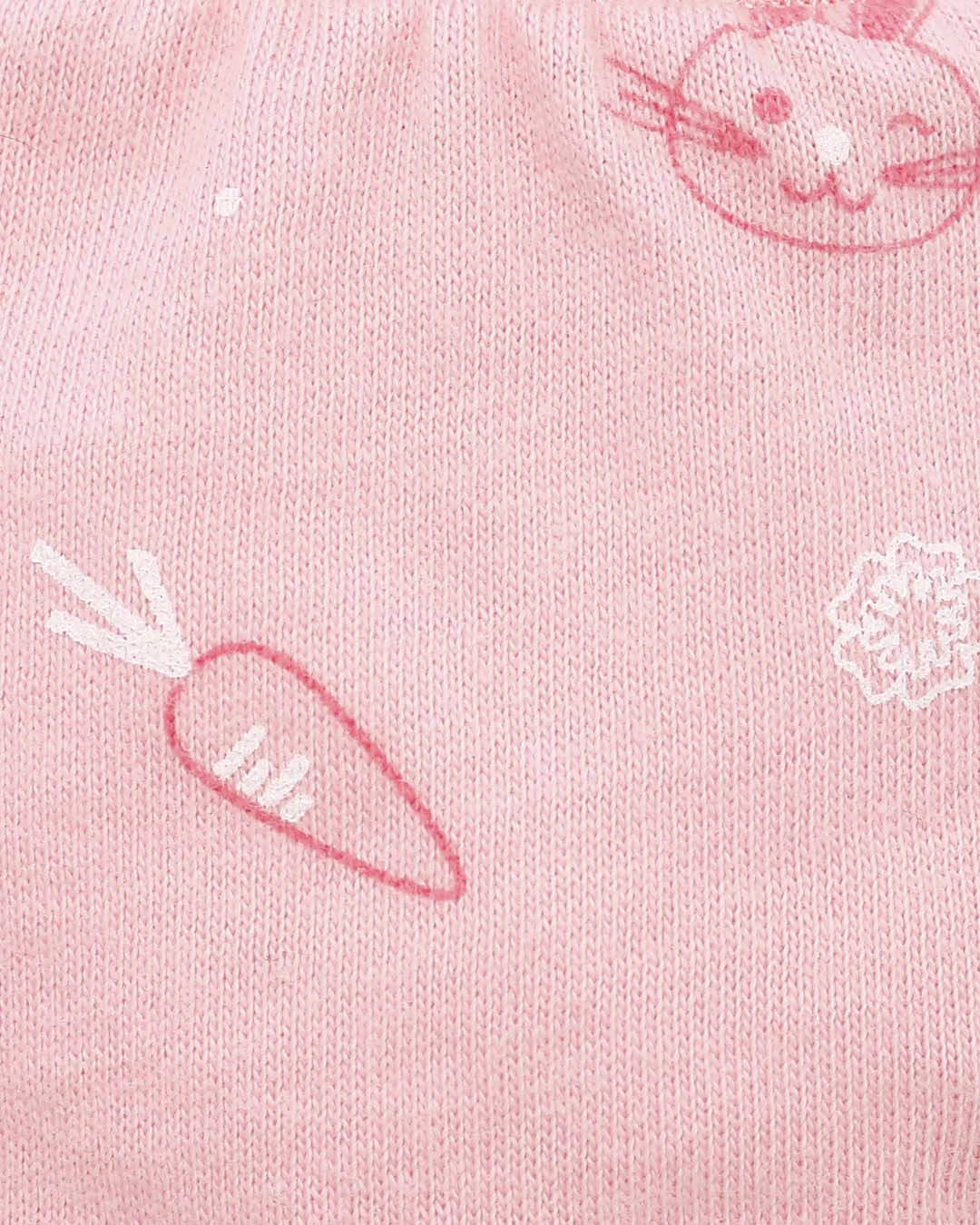 Bộ bao tay, bao chân có cổ Lullaby NH206V màu hồng (từ 0 - 3 tháng) 5