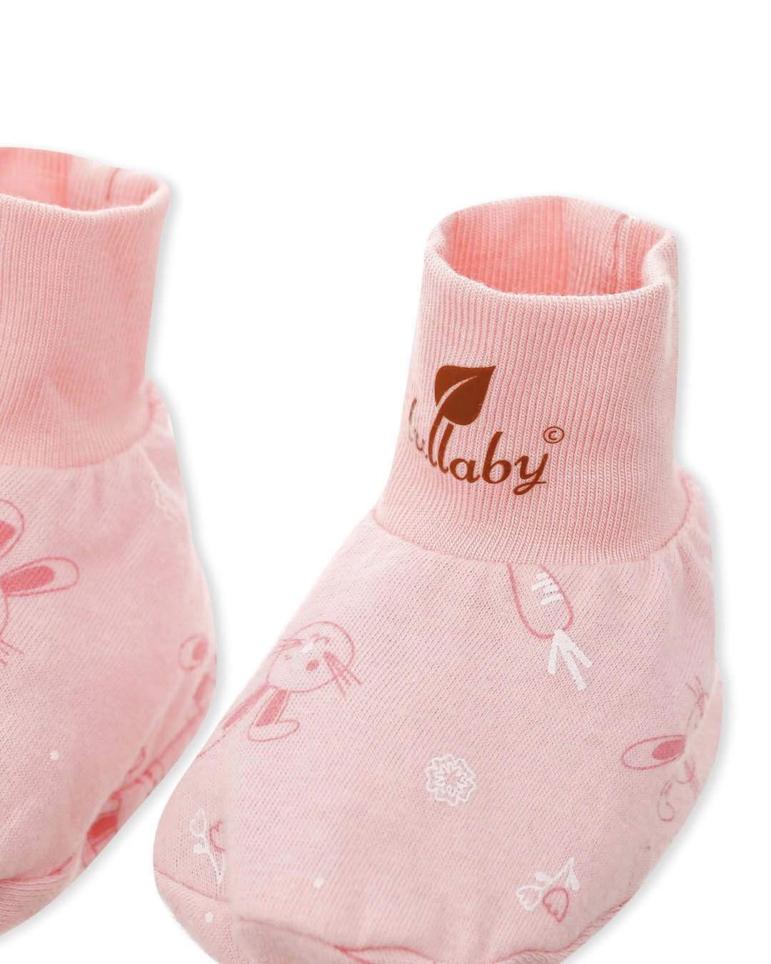 Bộ bao tay, bao chân có cổ Lullaby NH206V màu hồng (từ 0 - 3 tháng) 9
