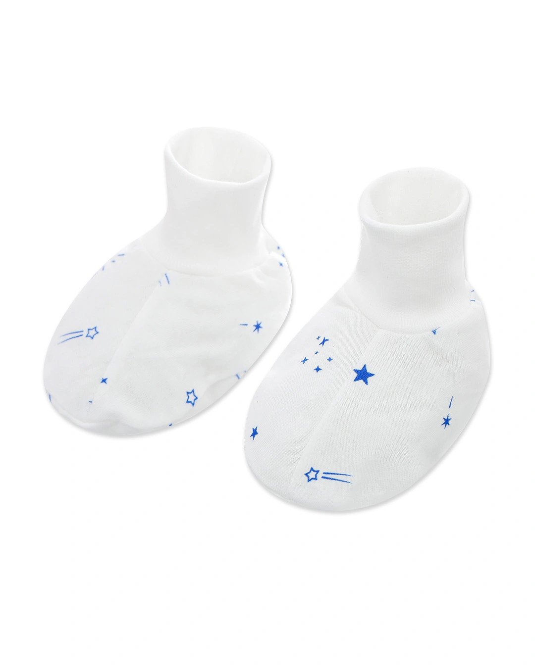 Bộ bao tay, bao chân sao băng IQ Baby màu trắng (0 - 3 tháng) 4