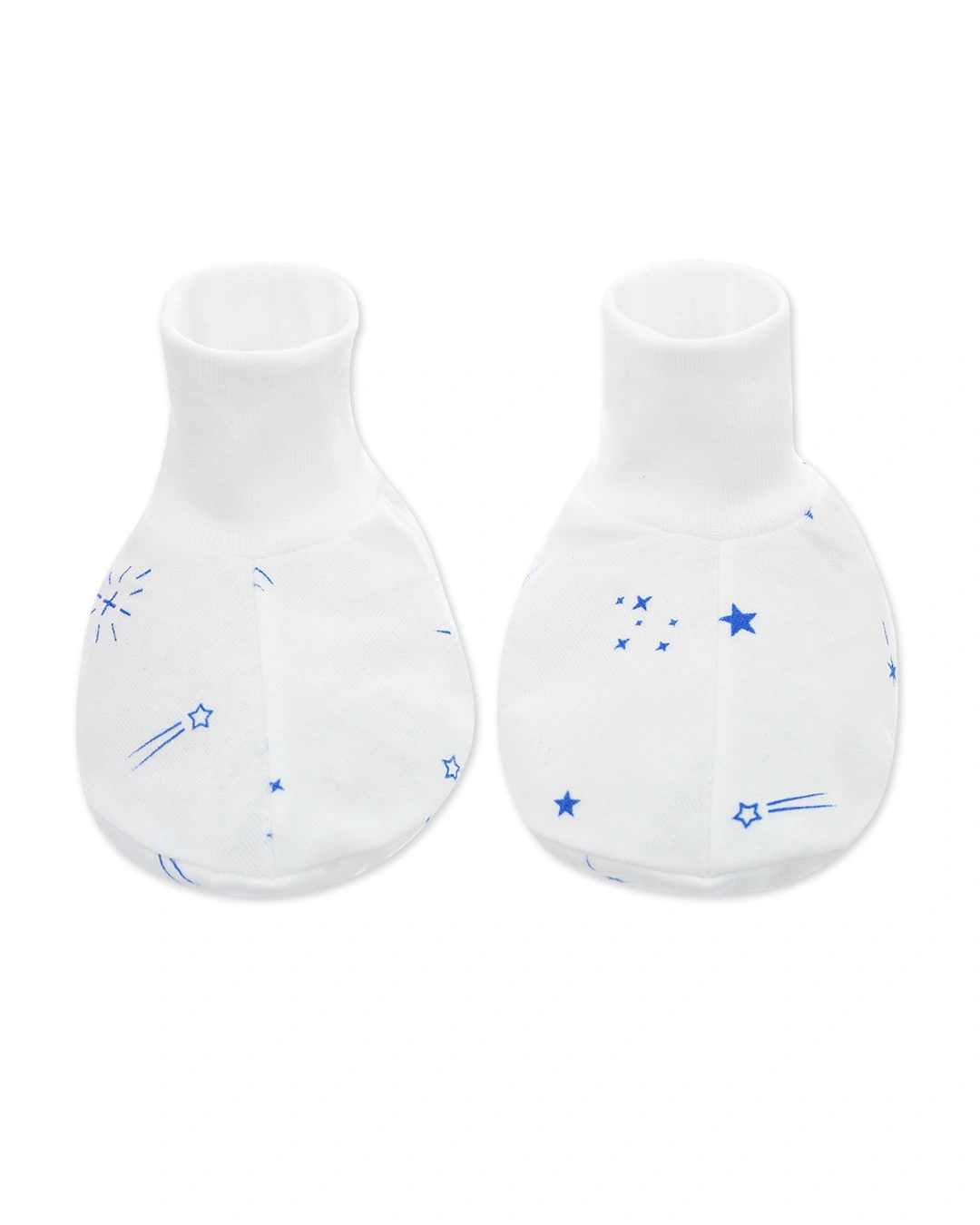 Bộ bao tay, bao chân sao băng IQ Baby màu trắng (0 - 3 tháng) 5