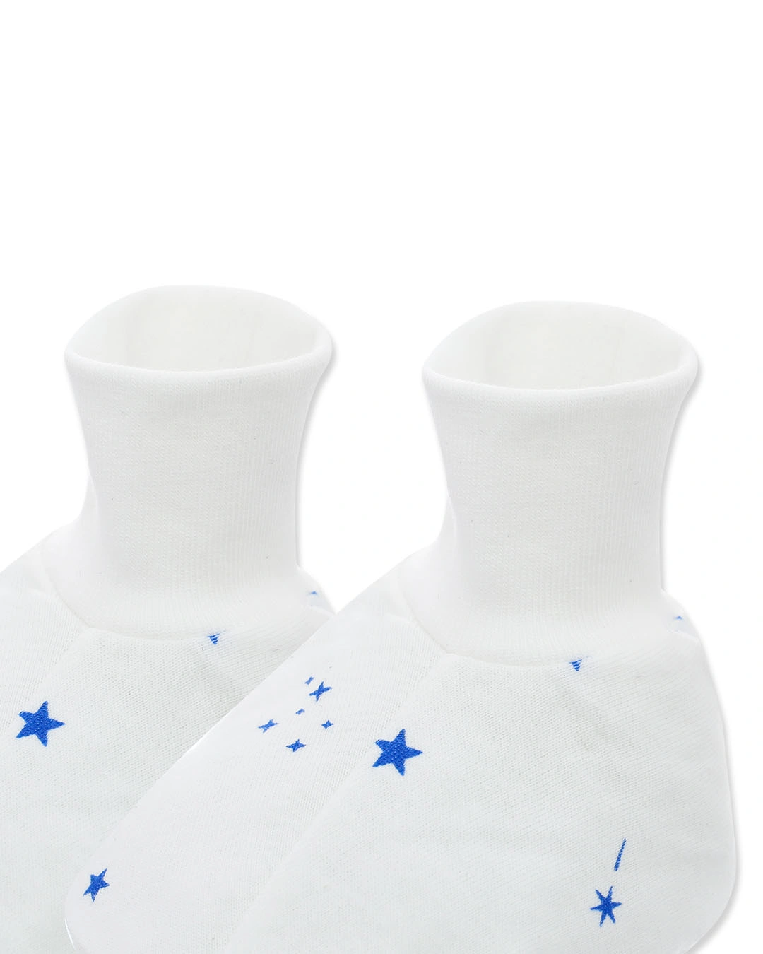 Bộ bao tay, bao chân sao băng IQ Baby màu trắng (0 - 3 tháng) 7