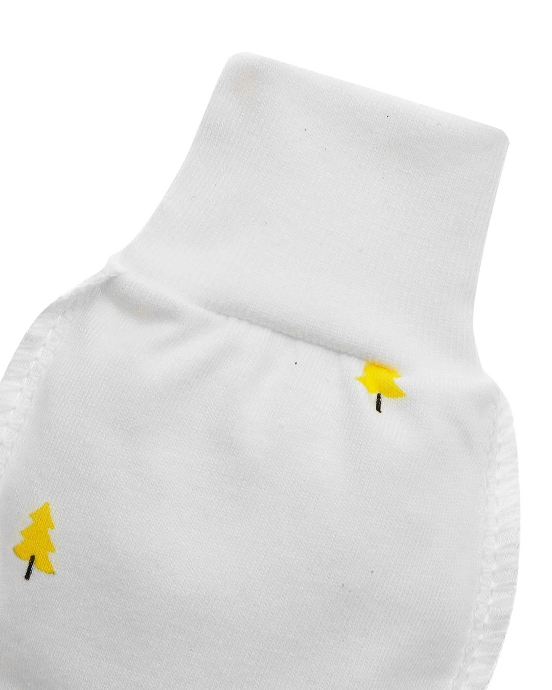 Bộ bao tay, bao chân in cây thông IQ Baby màu trắng (0 - 3 tháng) 3