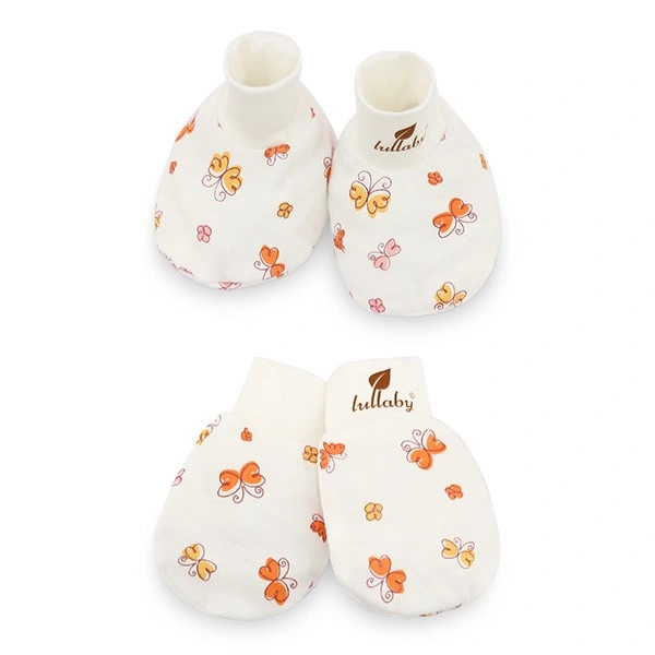 Bộ bao tay, bao chân in hoa Lullaby NH284V màu trắng (0 - 3 tháng) 12