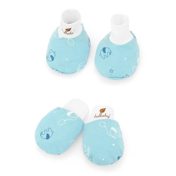 Bộ bao tay, bao chân in hoa Lullaby NH284V màu trắng (0 - 3 tháng) 33