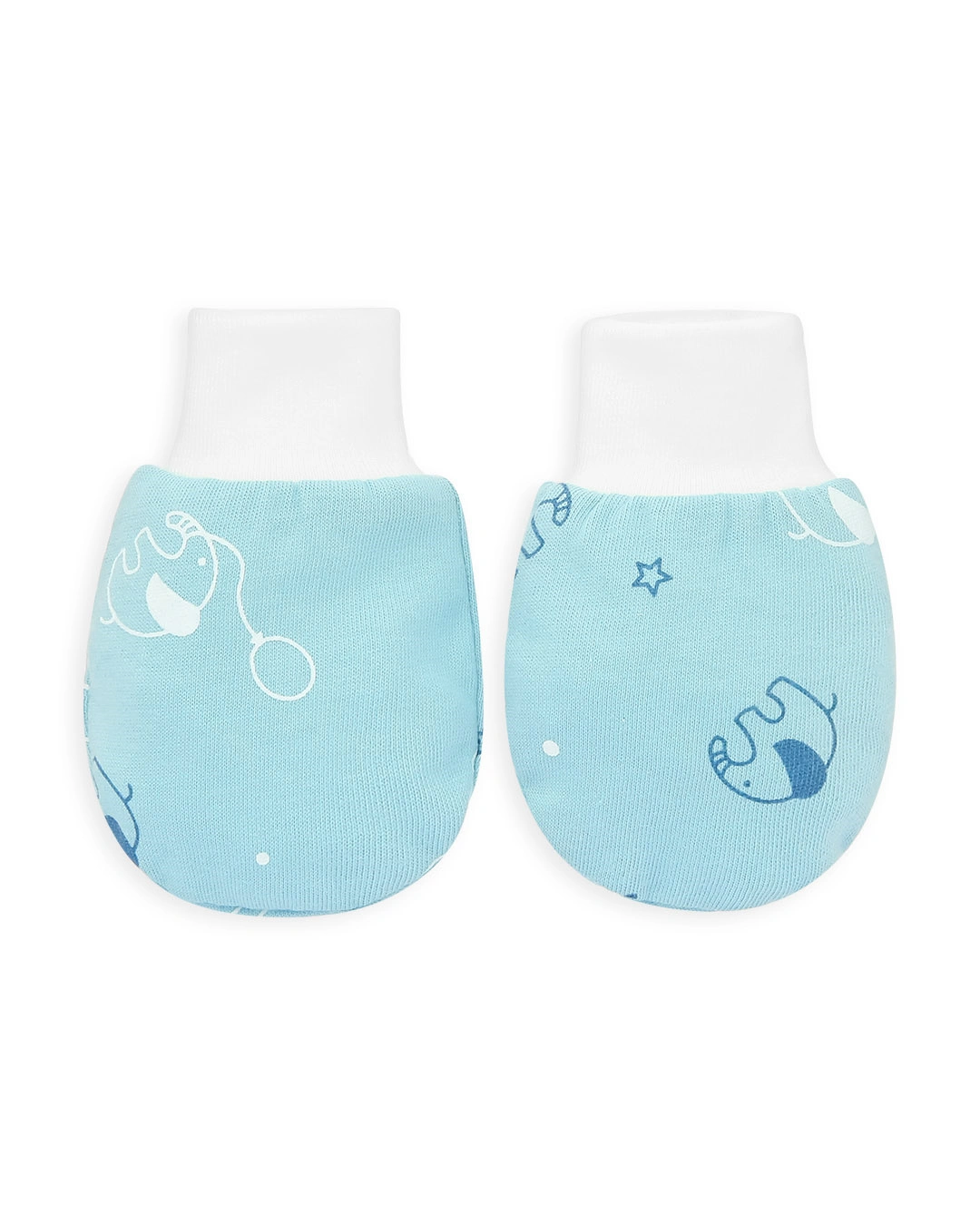 Bộ bao tay, bao chân in hình robot Lullaby NH284V màu trắng (0 - 3 tháng) 23