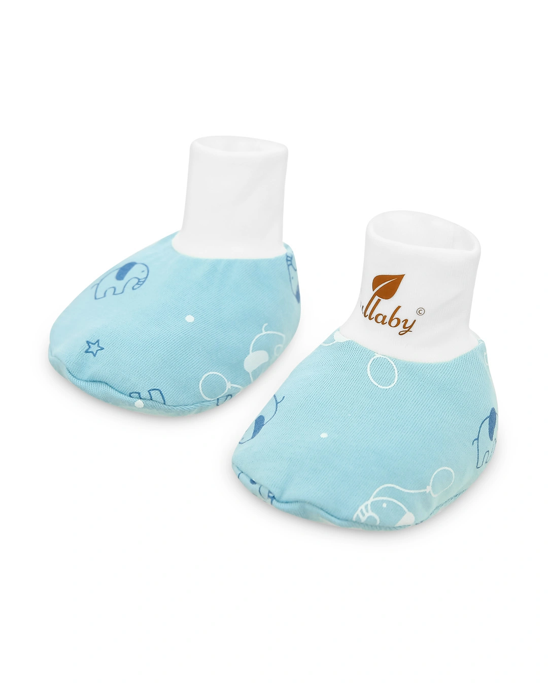 Bộ bao tay, bao chân in hình robot Lullaby NH284V màu trắng (0 - 3 tháng) 25