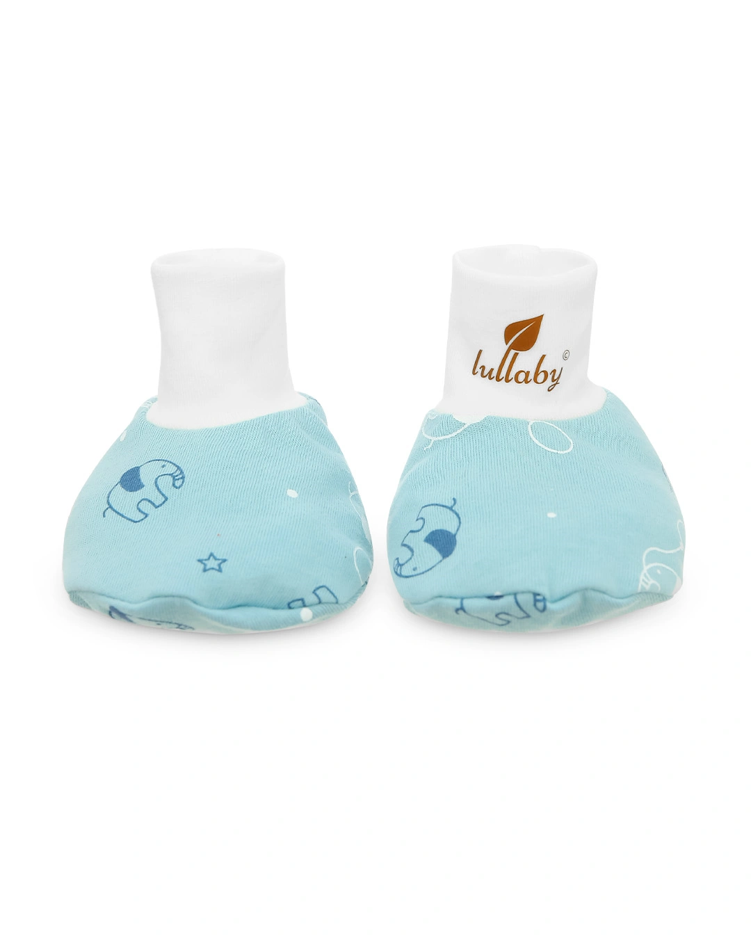 Bộ bao tay, bao chân in hình robot Lullaby NH284V màu trắng (0 - 3 tháng) 26