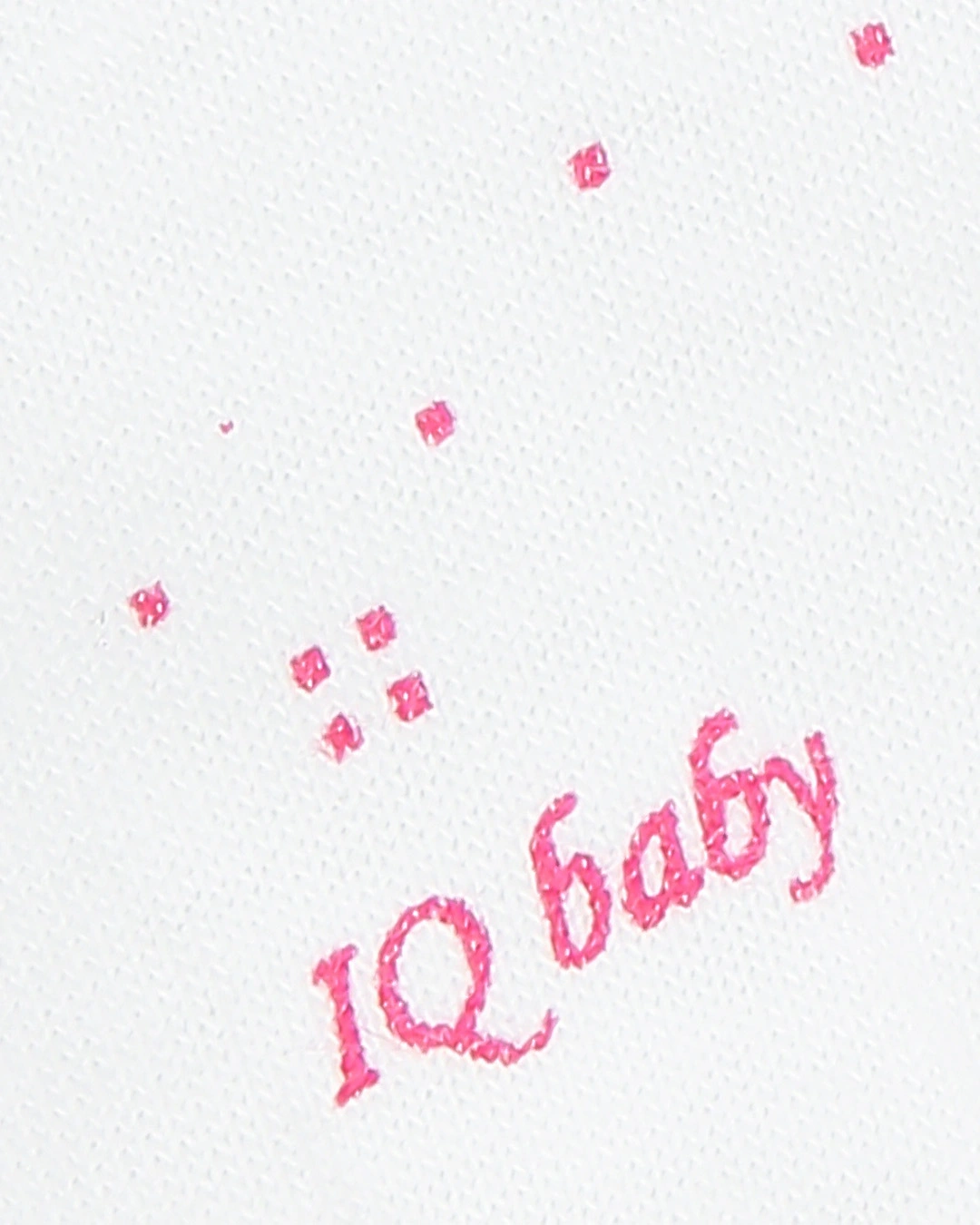 Bộ bao tay, bao chân in thú, viền xanh IQ Baby màu trắng (0 - 3 tháng) 16