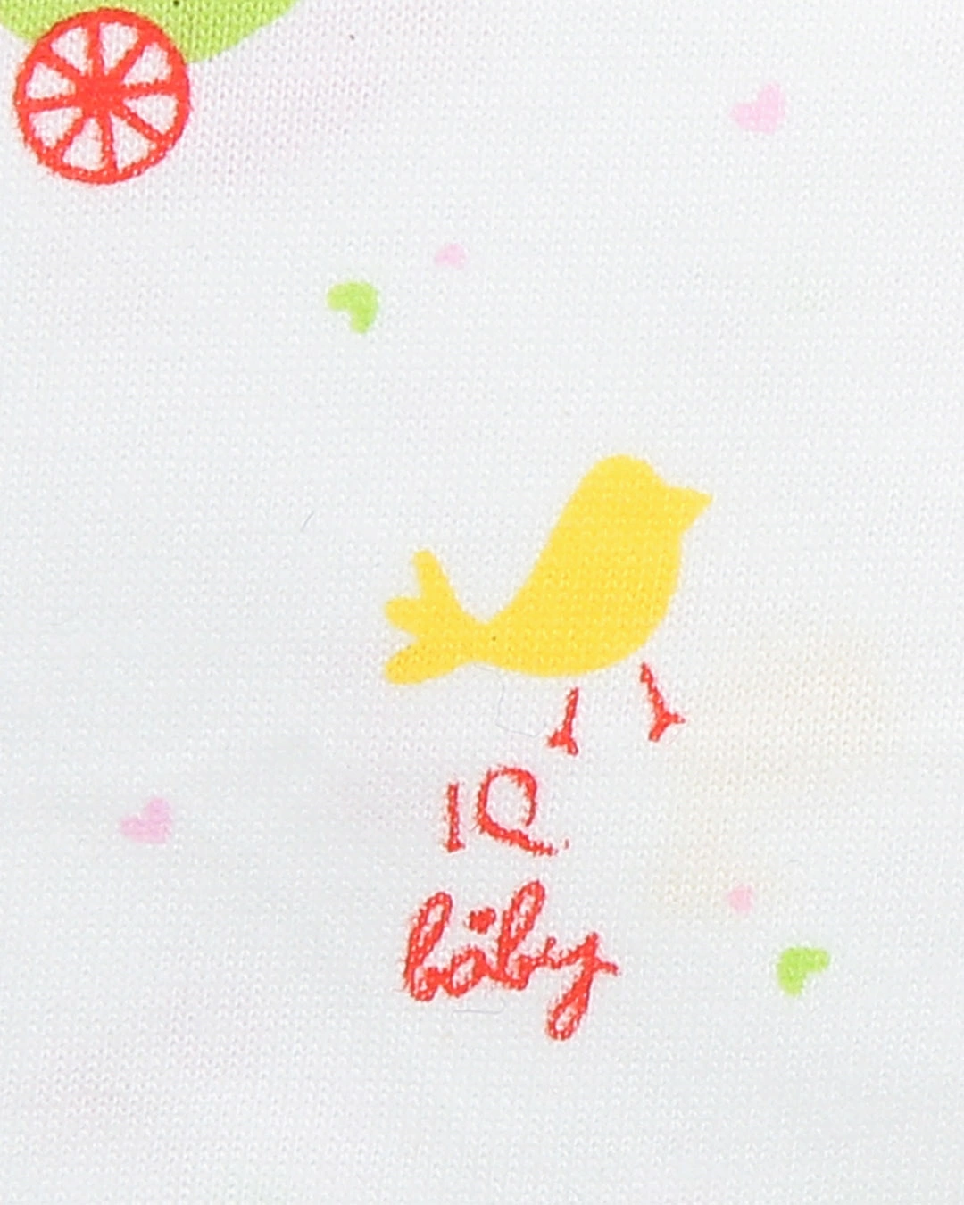 Bộ bao tay, bao chân in xe nôi IQ Baby màu trắng (0 - 3 tháng) 8