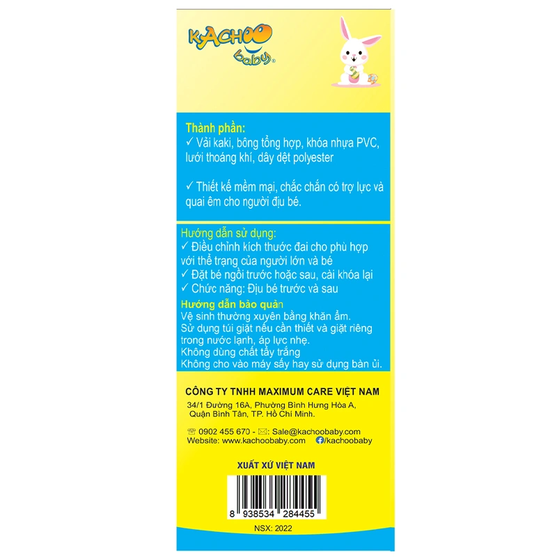 Địu em bé 4 tư thế KACHOOBABY - Màu ngẫu nhiên (từ 0 tháng) 9