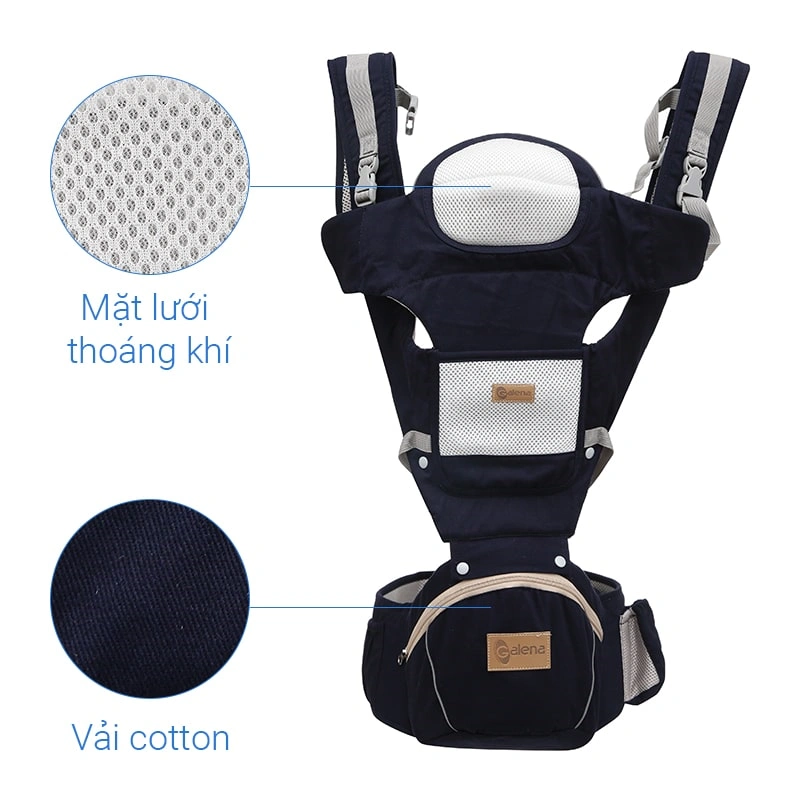 Địu em bé 8 tư thế Galena GA-C01 - Màu ngẫu nhiên (0 - 3 tuổi) 6