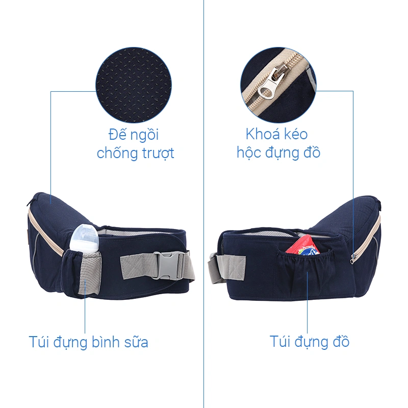 Địu em bé 8 tư thế Galena GA-C01 - Màu ngẫu nhiên (0 - 3 tuổi) 7