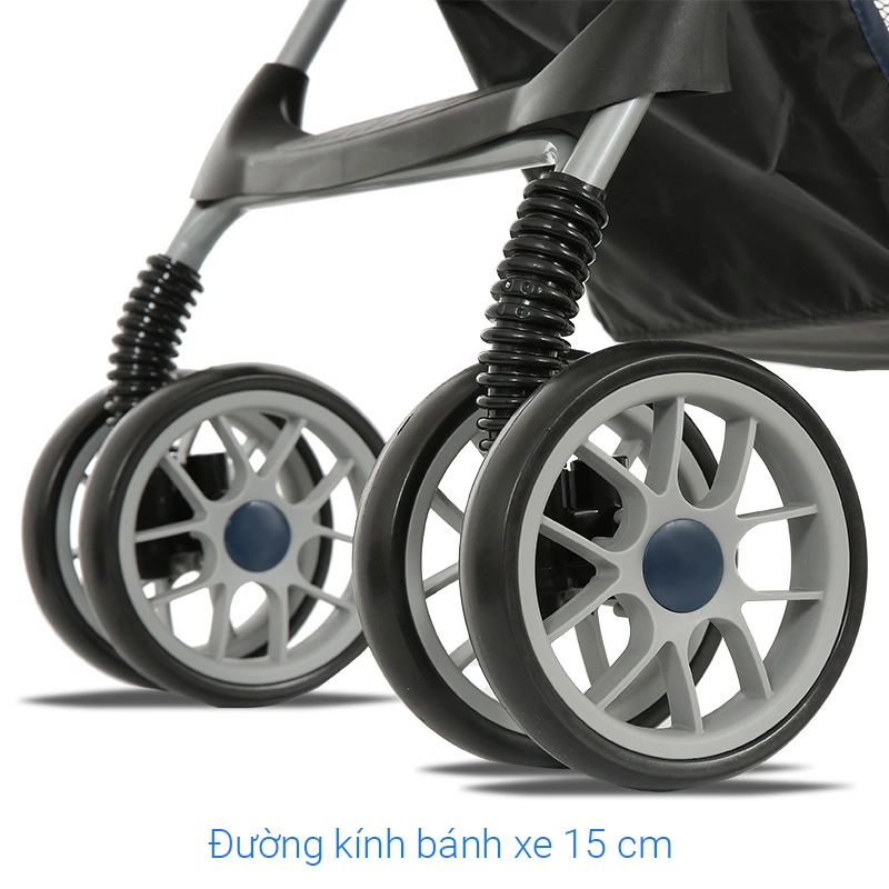 Xe đẩy 2 chiều gấp gọn Gluck Baby C8M (0 - 5 tuổi) - Màu xanh navy [Hàng trưng bày - không kèm thùng] 15