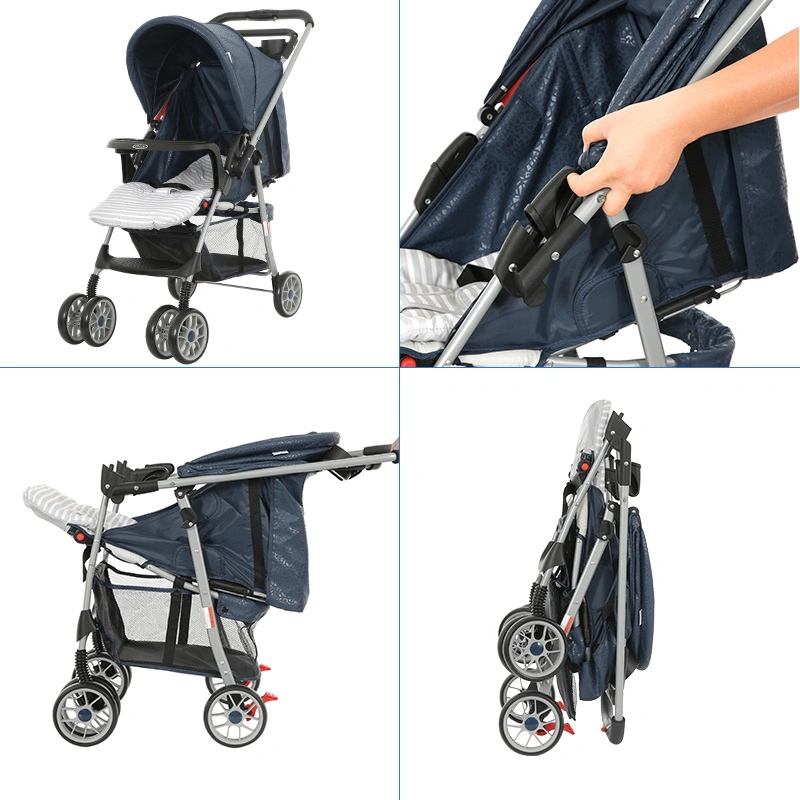 Xe đẩy 2 chiều gấp gọn Gluck Baby C8M (0 - 5 tuổi) - Màu xanh navy [Hàng trưng bày - không kèm thùng] 17
