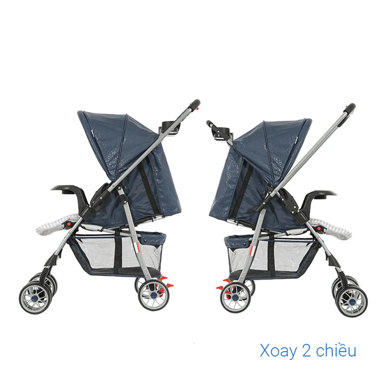 Xe đẩy 2 chiều gấp gọn Gluck Baby C8M (0 - 5 tuổi) - Màu xanh navy [Hàng trưng bày - không kèm thùng] 7