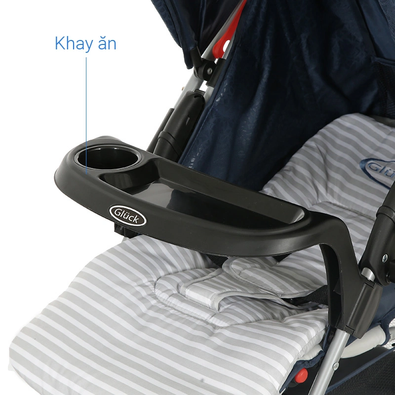 Xe đẩy 2 chiều gấp gọn Gluck Baby C8M (0 - 5 tuổi) - Màu xanh navy [Hàng trưng bày - không kèm thùng] 8