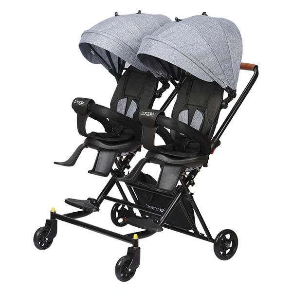 Xe đẩy đôi 2 chiều gấp gọn Zaracos Nicolas 0266 (3 tháng - 5 tuổi) - Màu xám 1