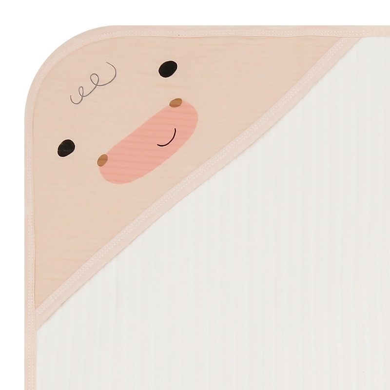 Khăn quấn cotton TOP KIDS 90x90 cm - Gấu hồng 4