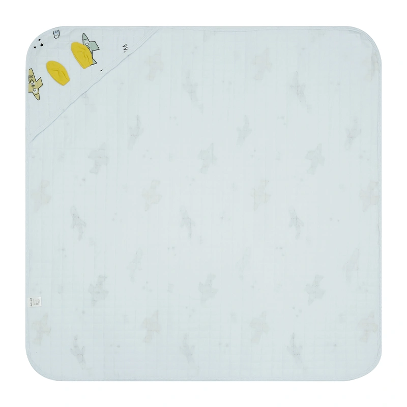 Khăn quấn cotton TOP KIDS 90x90 cm - Gấu hồng 24