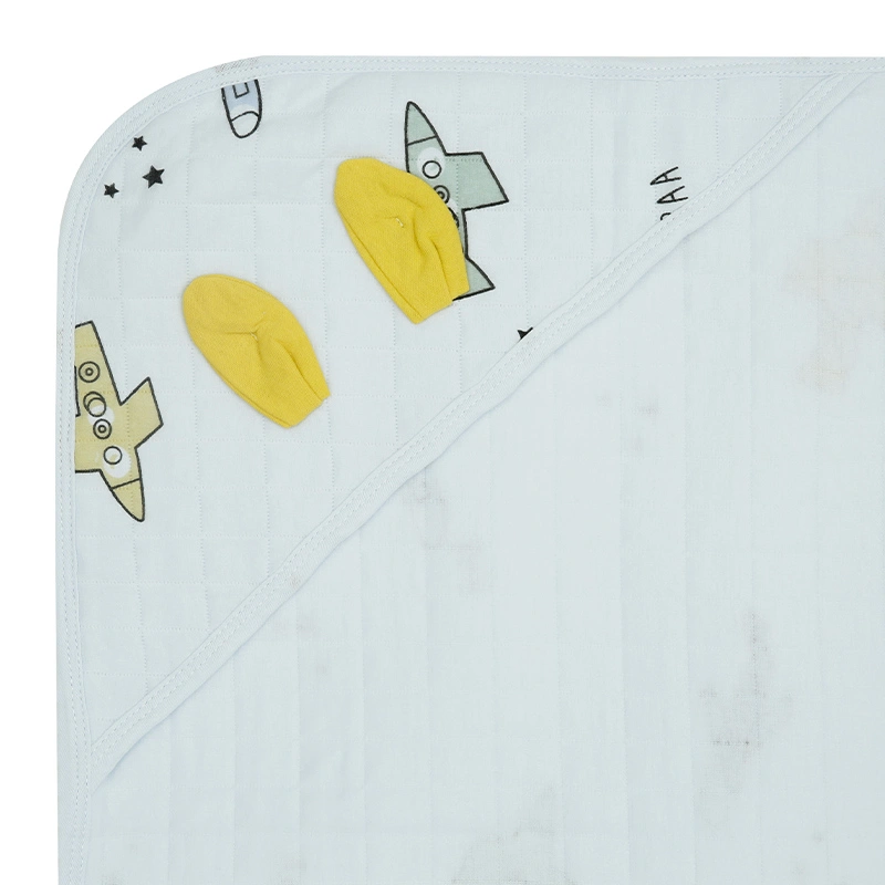 Khăn quấn cotton TOP KIDS 90x90 cm - Gấu hồng 25