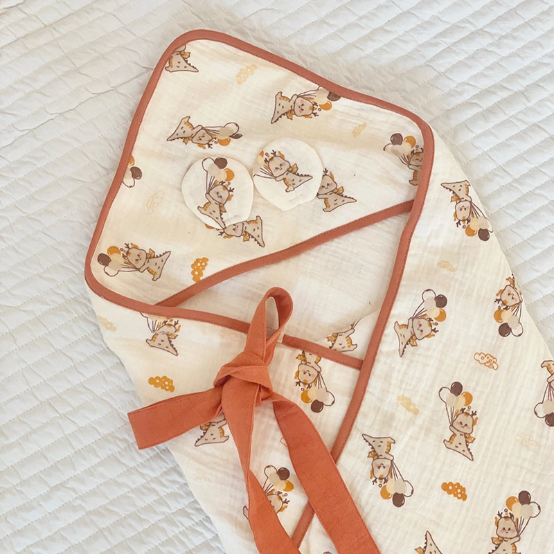 Khăn quấn cotton Bessla 70x70 cm - Cún trái tim 13