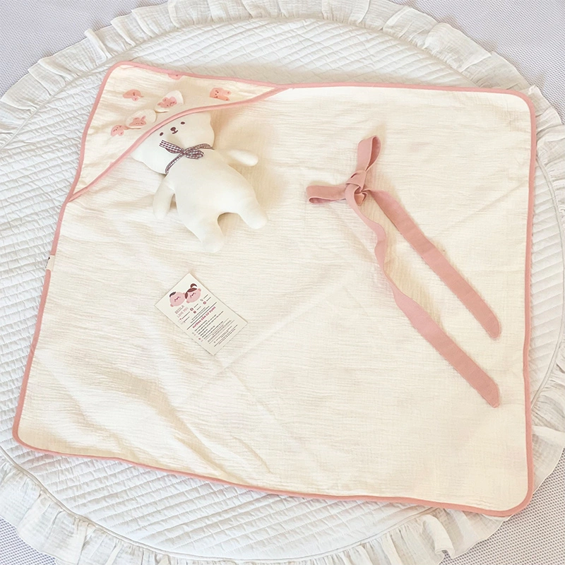 Khăn quấn cotton Bessla 70x70 cm - Cún trái tim 7