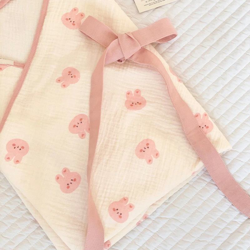 Khăn quấn cotton Bessla 70x70 cm - Cún trái tim 10