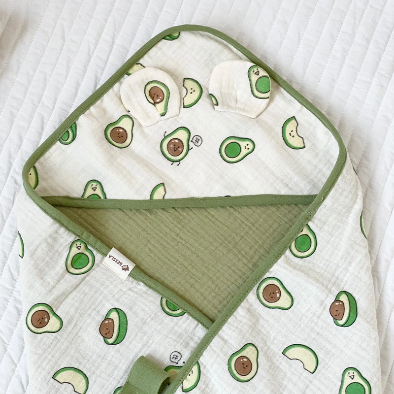 Khăn quấn cotton Bessla 70x70 cm - Cún trái tim 16