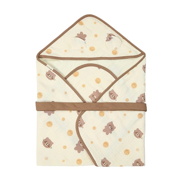 Khăn quấn Bessla cotton gấu vũ trụ