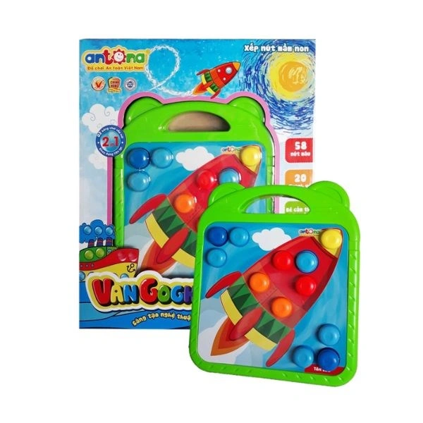 Đồ chơi xếp nút mầm non Antona Vangogh 2 - Hình ngẫu nhiên 1