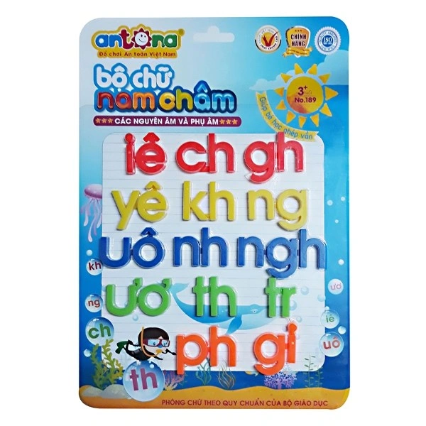 Bộ chữ nam châm (nguyên âm và phụ âm) Antona 1