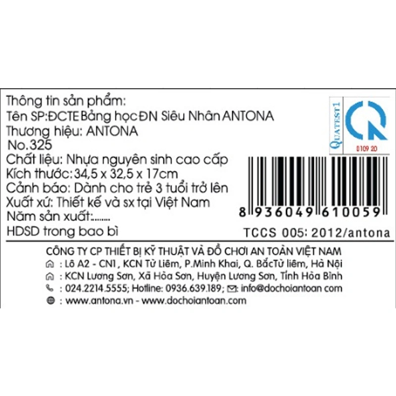 Đồ chơi bảng đa năng siêu nhân Antona No.325 5