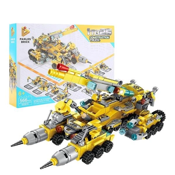 Bộ đồ chơi lắp ráp 12 trong 1 Panlos Brick 633019 (566 chi tiết) 1