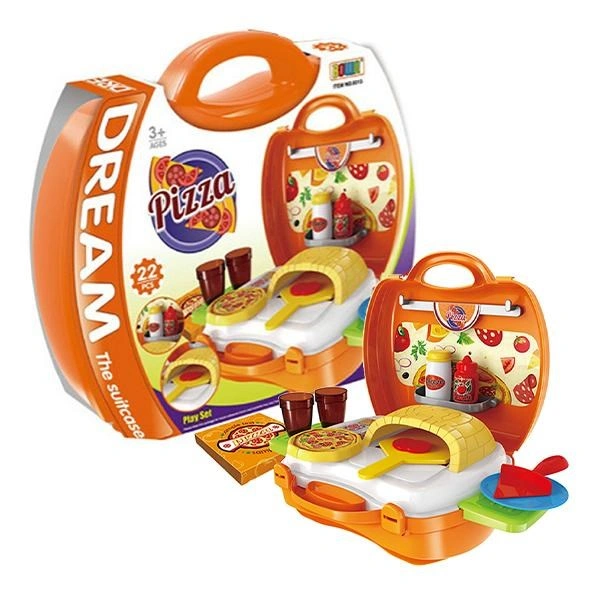Bộ đồ chơi vali làm bánh pizza Bowa 8313 (22 chi tiết) 1