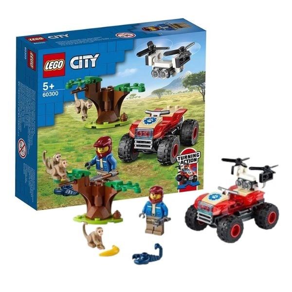 Đồ chơi lắp ráp xe cứu hộ động vật hoang dã Lego City 60300 (74 chi tiết) 1