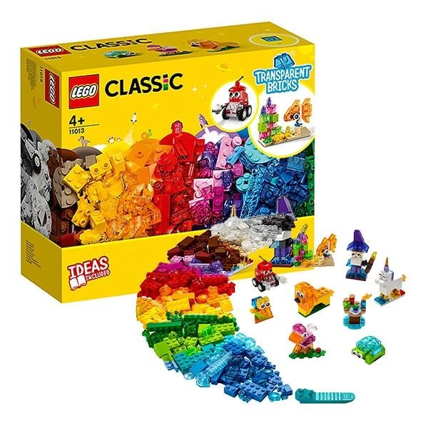 Đồ chơi lắp ráp sáng tạo trong suốt Lego Classic 11013 (500 chi tiết) 1