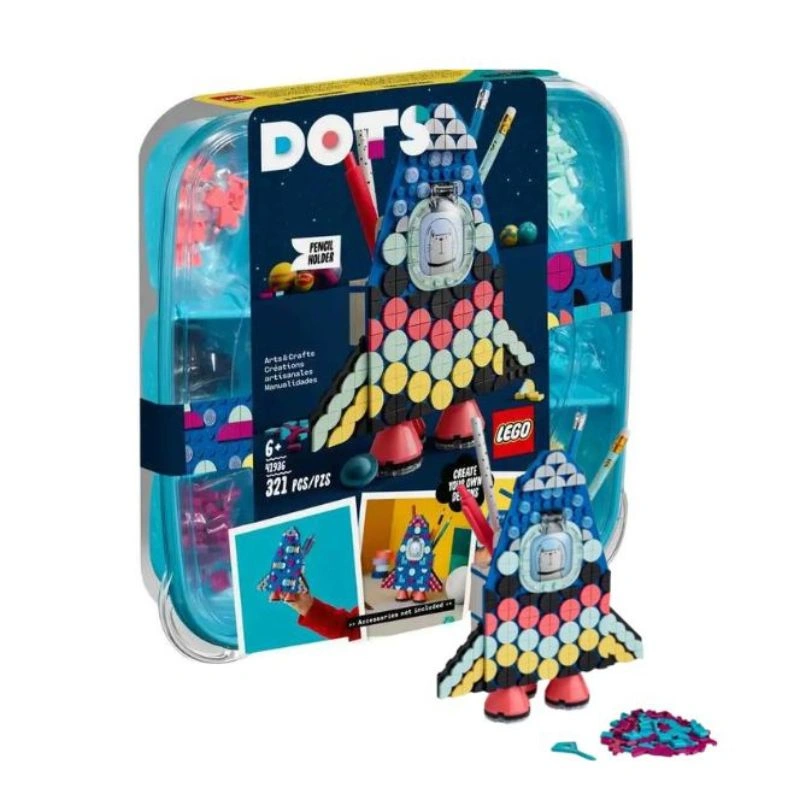 Đồ chơi lắp ráp hộp đựng viết tên lửa Lego Dots 41936 (321 chi tiết) 2