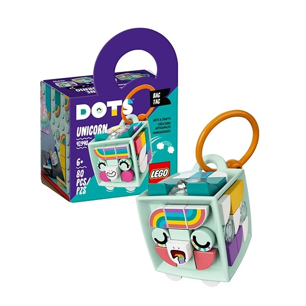 Đồ chơi lắp ráp phụ kiện móc khóa kỳ lân Lego Dots 41940 (80 chi tiết) 1