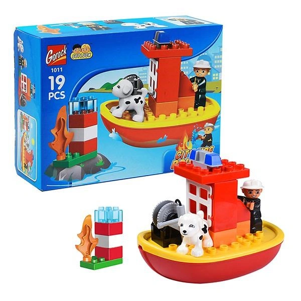 Đồ chơi lắp ráp sở cứu hỏa thành phố Gorock 1011 (19 chi tiết) 1