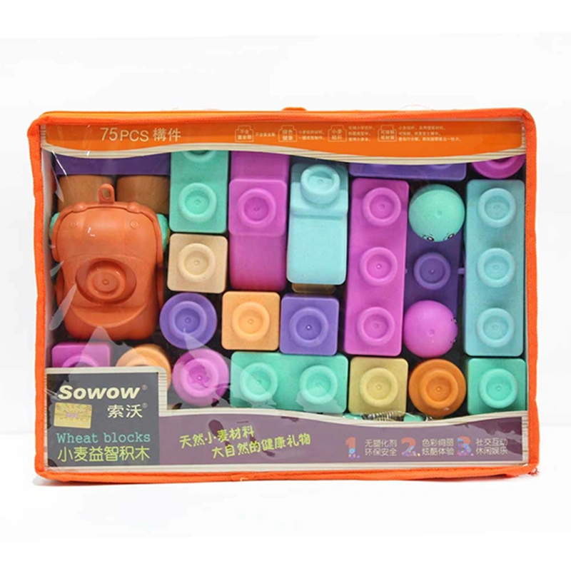 Đồ chơi xếp khối bột lúa mạch VBCare VBC-NK70-12 (75 chi tiết) 2