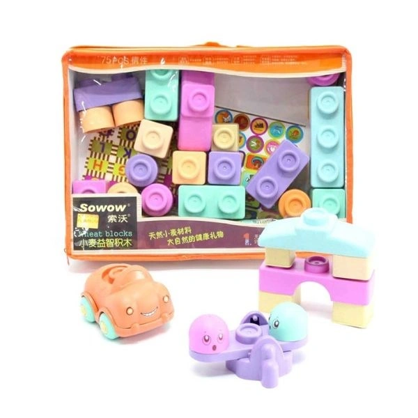 Đồ chơi xếp khối bột lúa mạch VBCare VBC-NK70-12 (75 chi tiết) 1