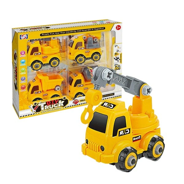 Đồ chơi lắp ráp xe mô hình công trình Lihong 9920G (4 xe) 1
