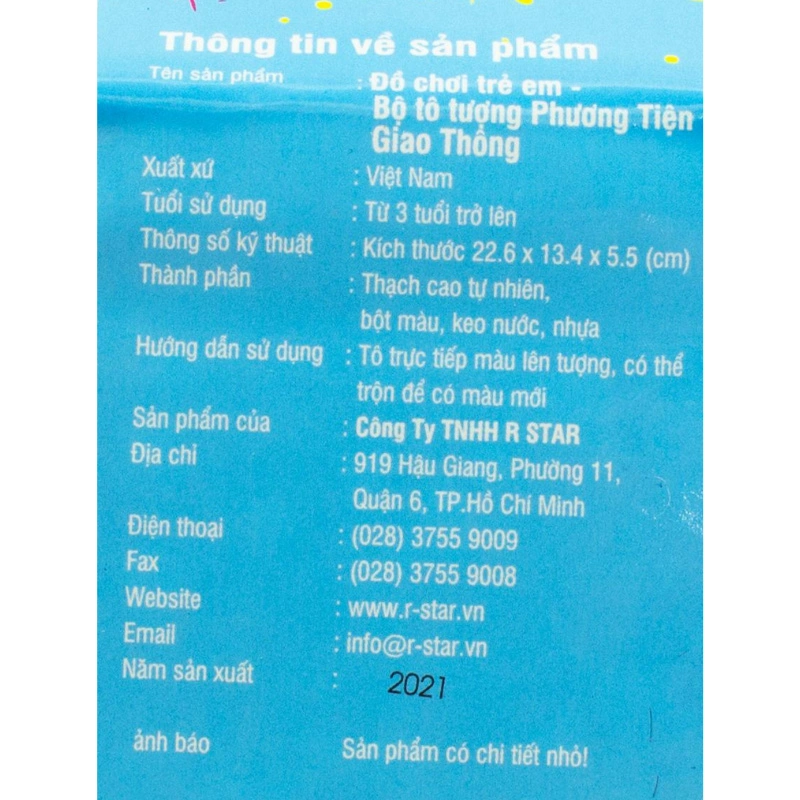 Bộ đồ chơi tô tượng thế giới bánh ngọt Star Kids KK-001 10
