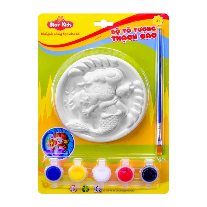 Bộ đồ chơi tô tượng thạch cao nàng tiên cá Star Kids K-101/6 2