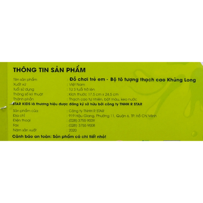 Bộ đồ chơi tô tượng thạch cao cá nemo Star Kids K-101/3 7