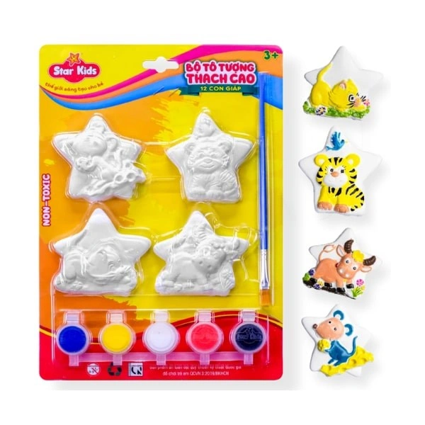 Bộ đồ chơi tô tượng chuột trâu cọp mèo Star Kids K-102/1 1