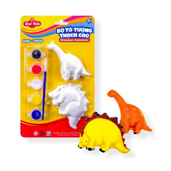 Bộ đồ chơi tô tượng thạch cao khủng long Star Kids K-121 1