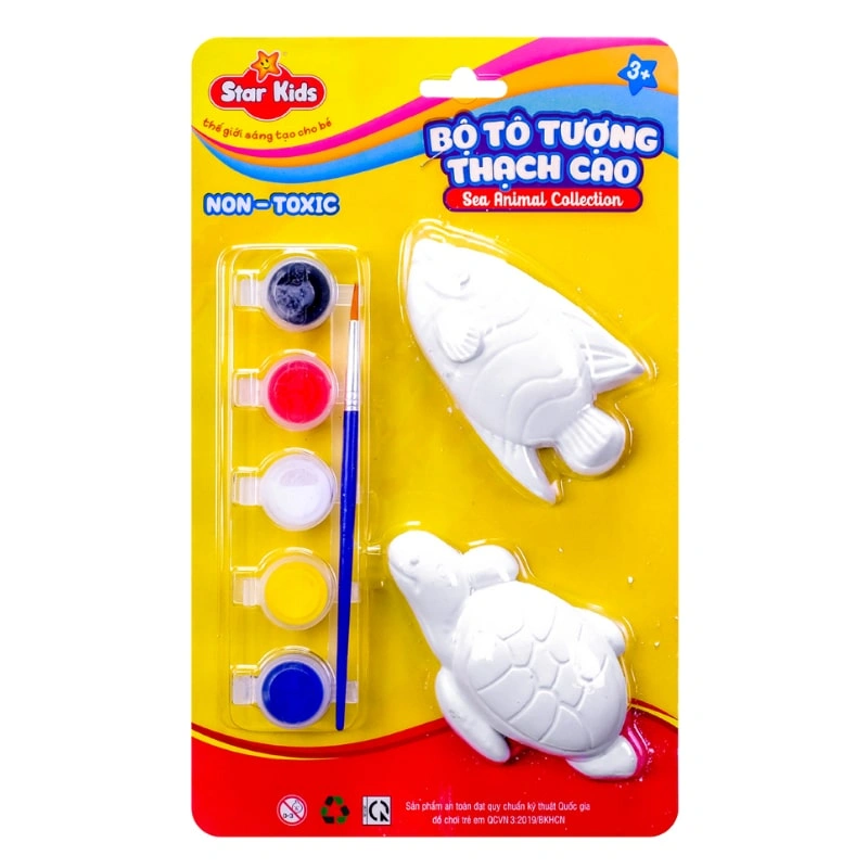 Bộ đồ chơi tô tượng thạch cao khủng long Star Kids K-121 8