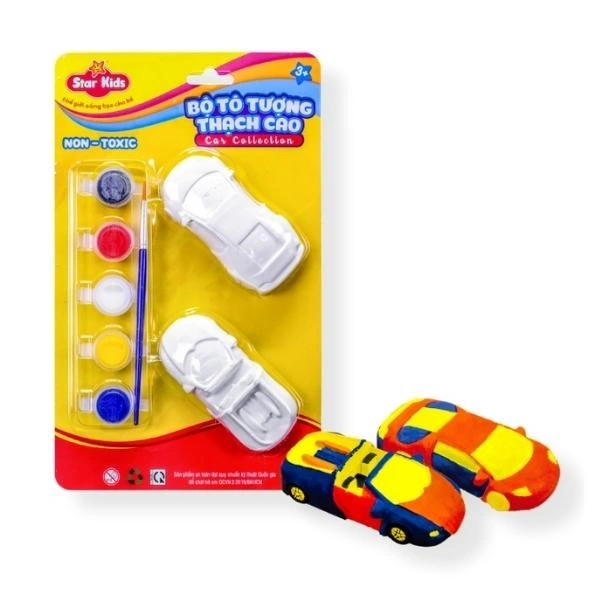 Bộ đồ chơi tô tượng thạch cao xe hơi Star Kids K-125 1
