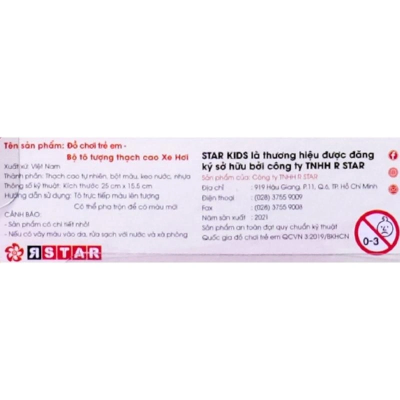 Bộ đồ chơi tô tượng thạch cao xe hơi Star Kids K-125 4